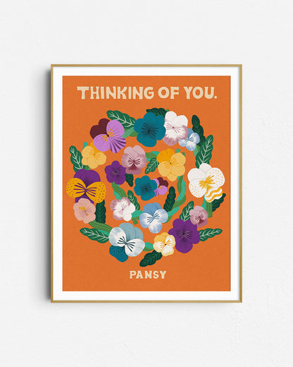 Thinking of You _ Orange ::: Pansy ::: Language of Flowers